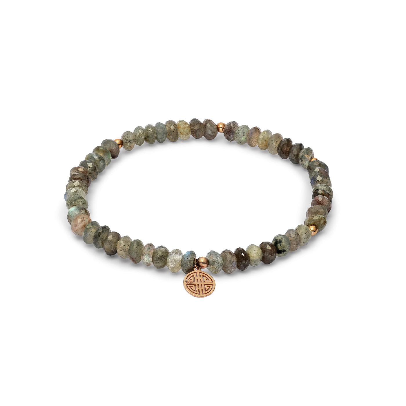 Lucky Labradorite, Rose Gold Lucky Bracelet