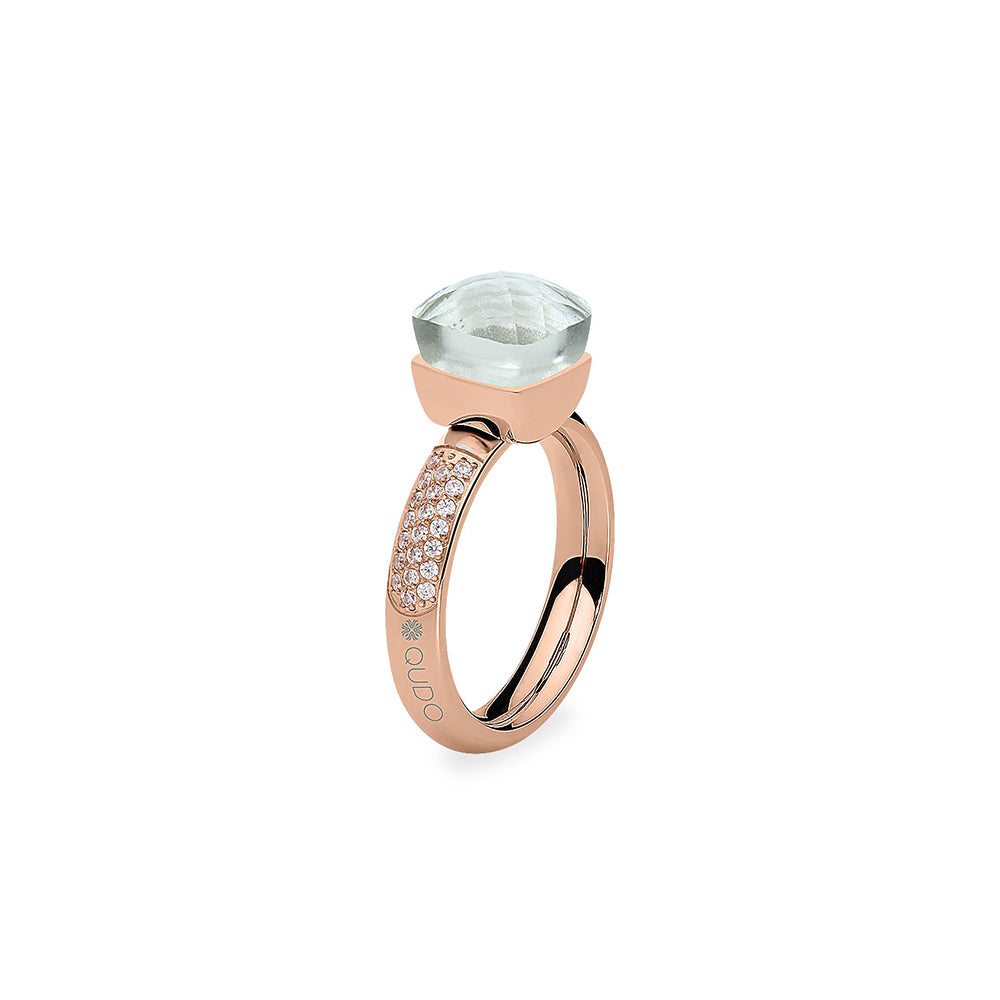 QUDO Firenze Ring Zirconia White Topaz