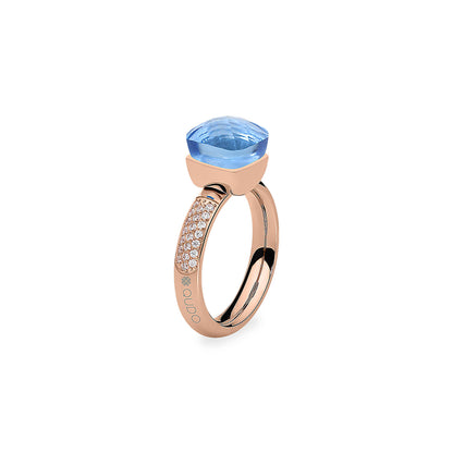 QUDO Firenze Ring Zirconia Light Sapphire