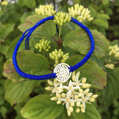 Lucky cotton Bracelet- Cobalt blue