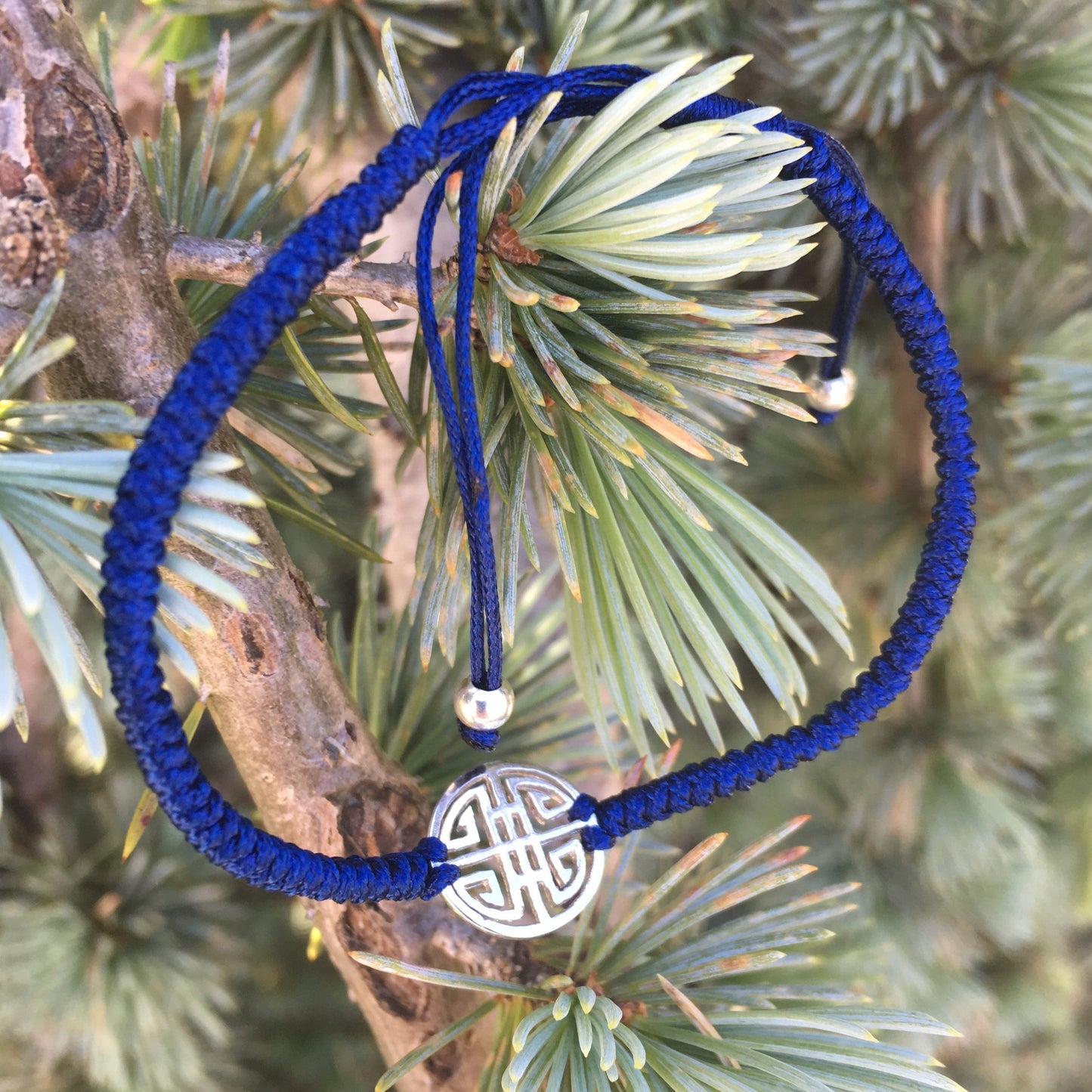 Lucky cotton Bracelet- Cobalt blue