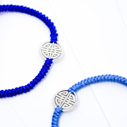 Lucky cotton Bracelet- Cobalt blue