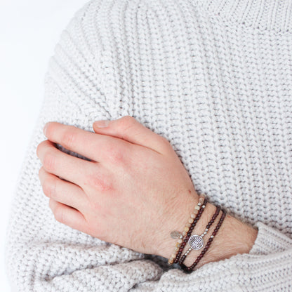 Lucky Mona · Moonstone, Silver Lucky Bracelet