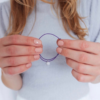 deep purple elastic Lucky Bracelet