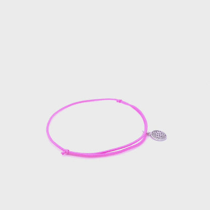 bright pink elastic Lucky Bracelet