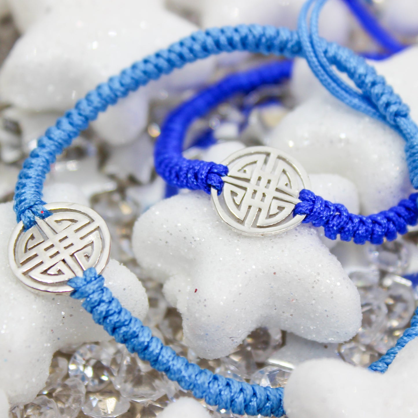 Lucky cotton Bracelet - Sky blue