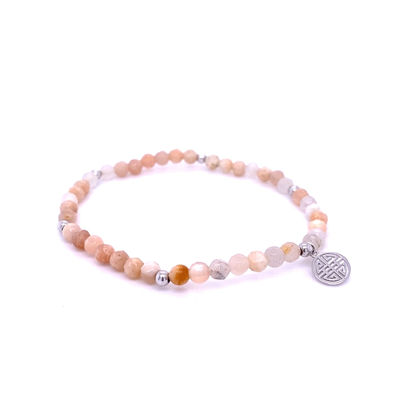 Lucky Mona · Moonstone, Silver Lucky Bracelet