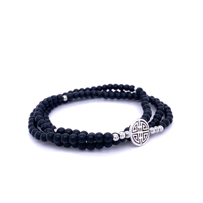 Lucky Lavo · Lava, Triple Silver Lucky Bracelet