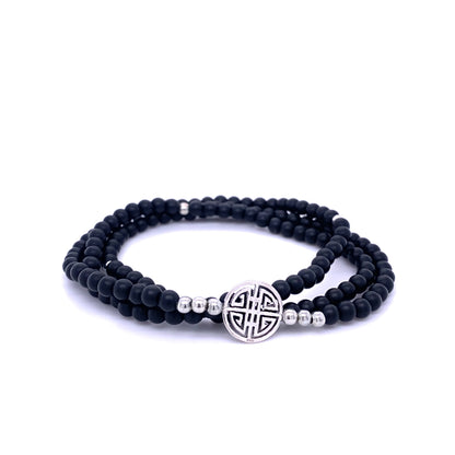 Lucky Lavo · Lava, Triple Silver Lucky Bracelet