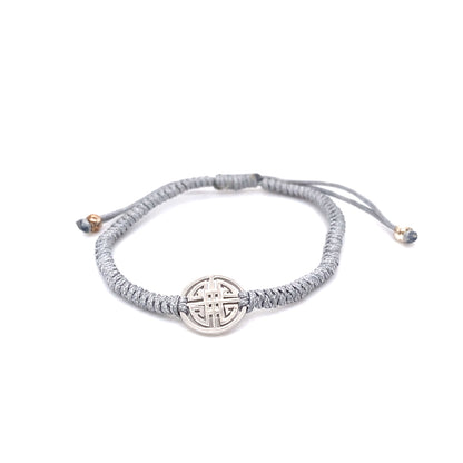 Lucky cotton Bracelet - light grey