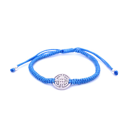 Lucky cotton Bracelet - Sky blue