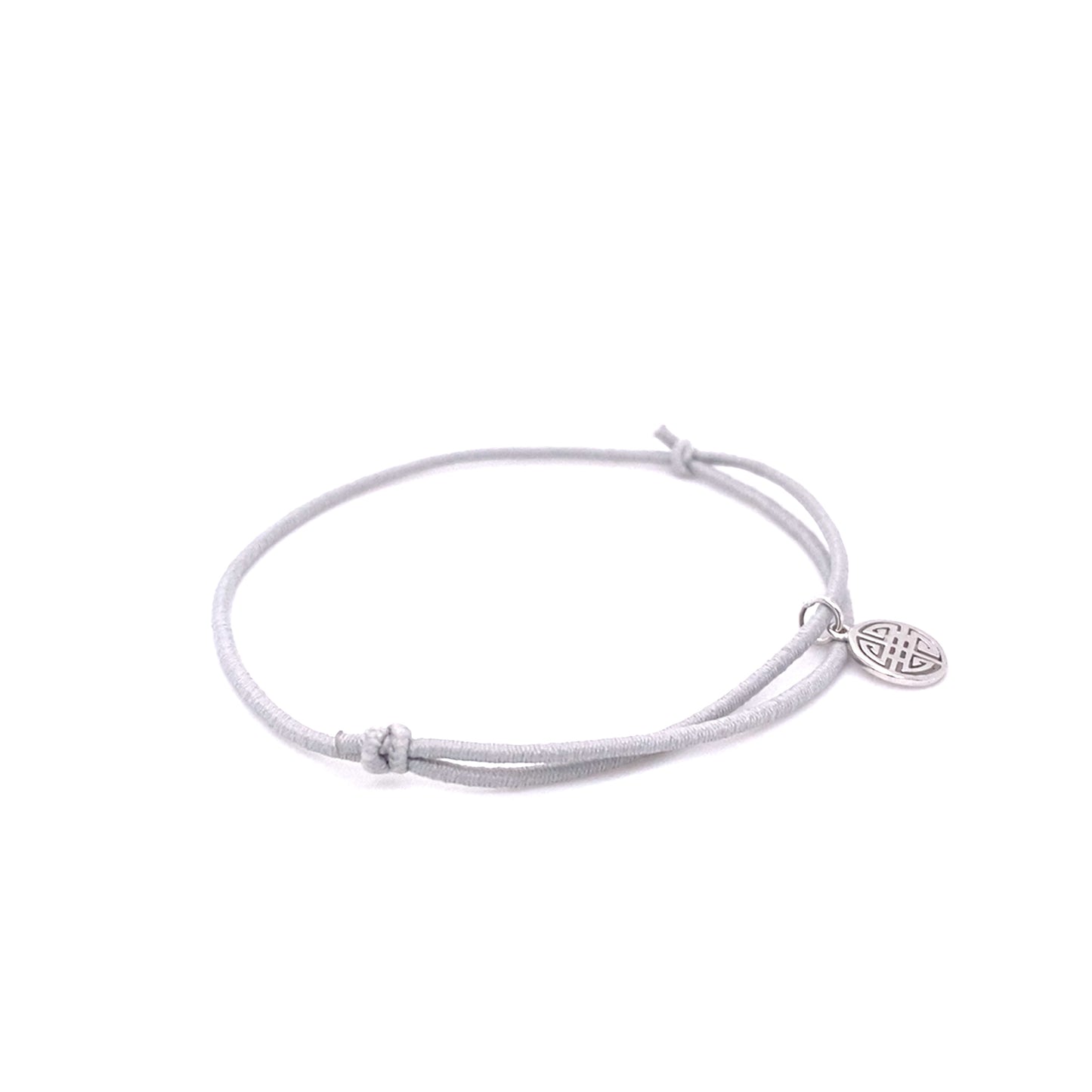 bright grey elastic Lucky Bracelet