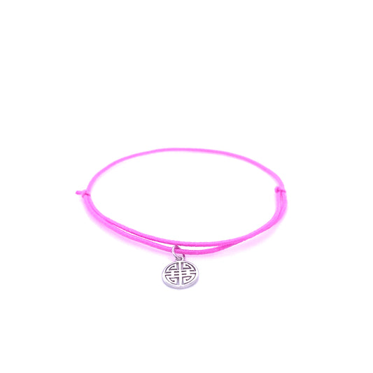 bright pink elastic Lucky Bracelet