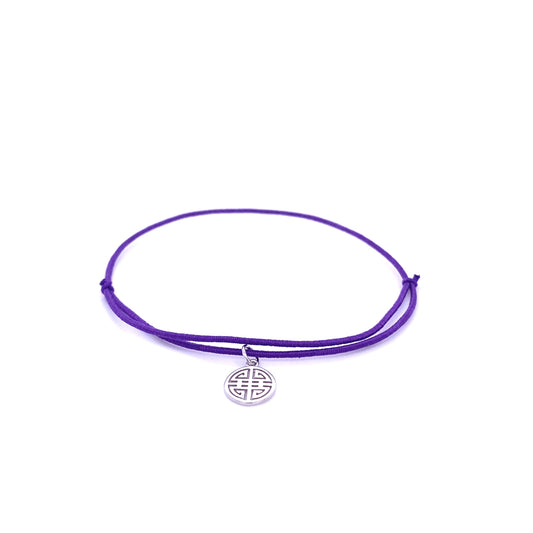 deep purple elastic Lucky Bracelet