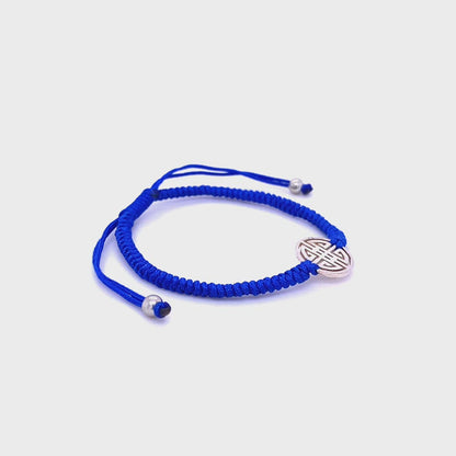 Lucky cotton Bracelet- Cobalt blue